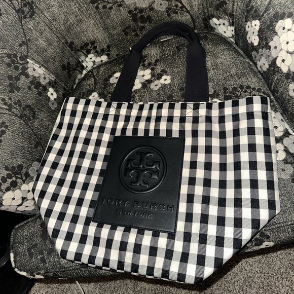 Tory Burch Piper Gringham Tote - Picture 3 of 7